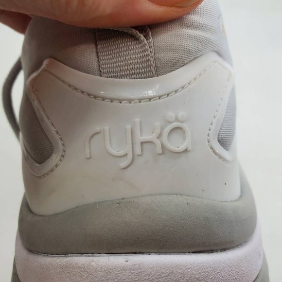 Ryka Womens Rythma Walking Shoes Gray Low Top Fabric Lace Up Arch Support 9.5M - Picture 8 of 10